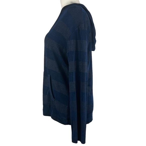 CHICO'S TRAVELERS HOODED PULLOVER V-NECK - Picture 7 of 11